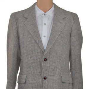 VTG Pendleton Wool Belted-Back Tweed Sport Coat